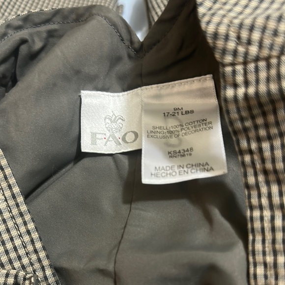 FAO Schwarz Black and White Overalls with Sturdy Fabric - Picture 9 of 9